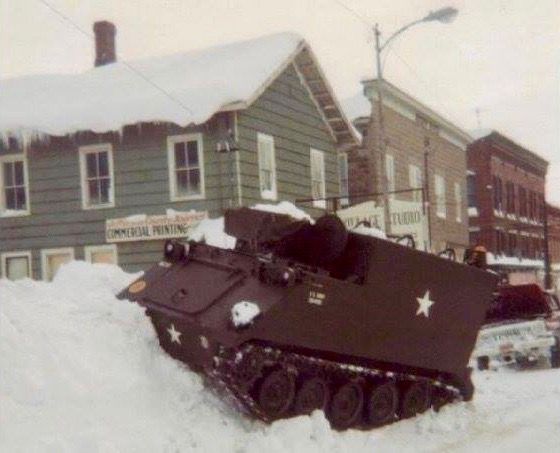 Blizzard of 1977 - Adams, New York - Main Street 1 Blizzard of 1977 Adams NY Main St
