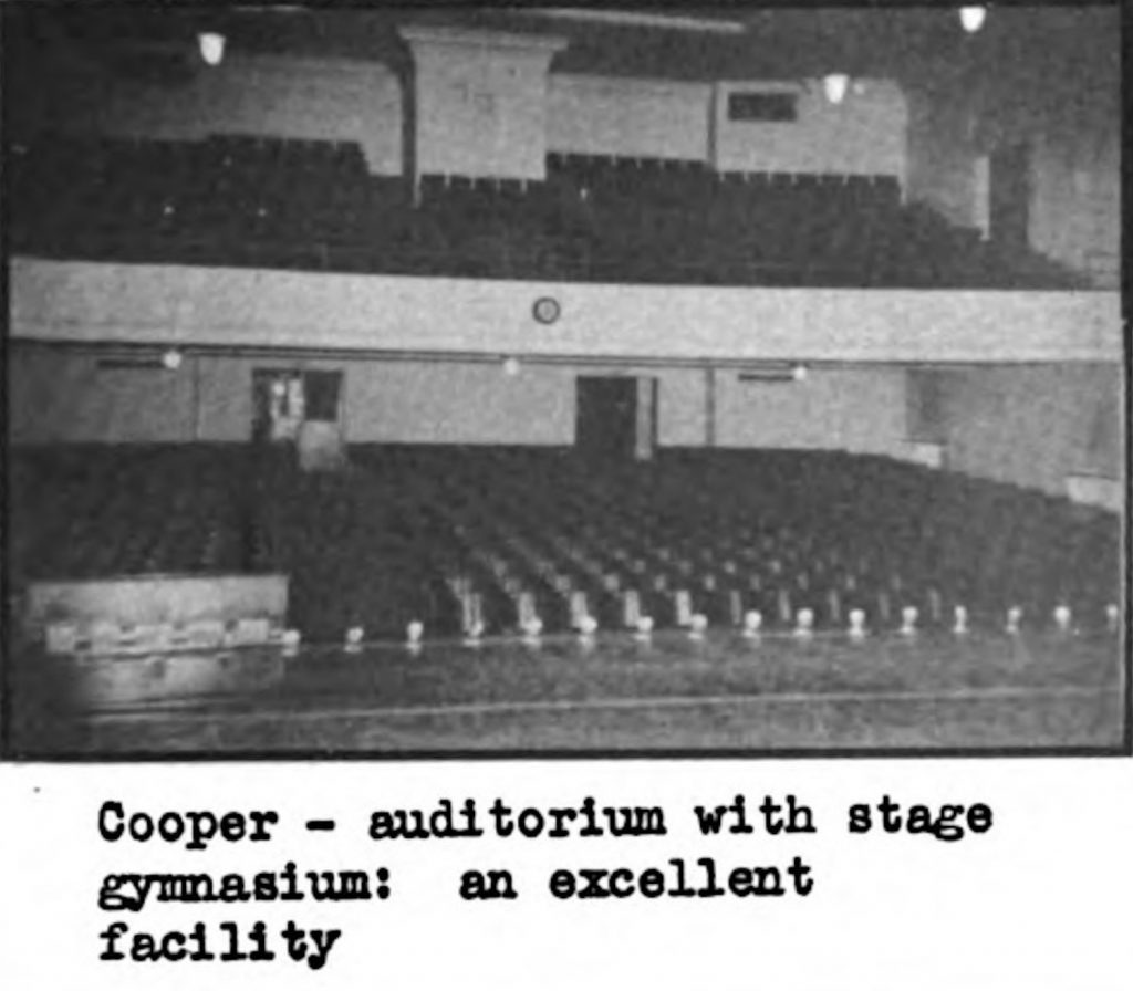 Cooper St School Auditorium