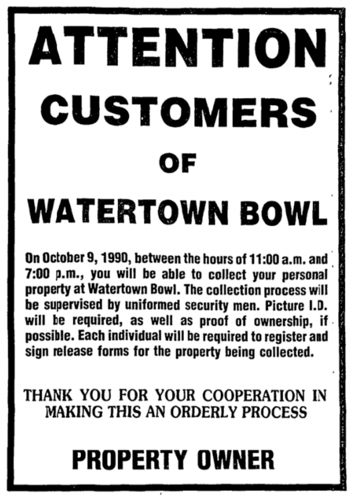 Watertown Bowl