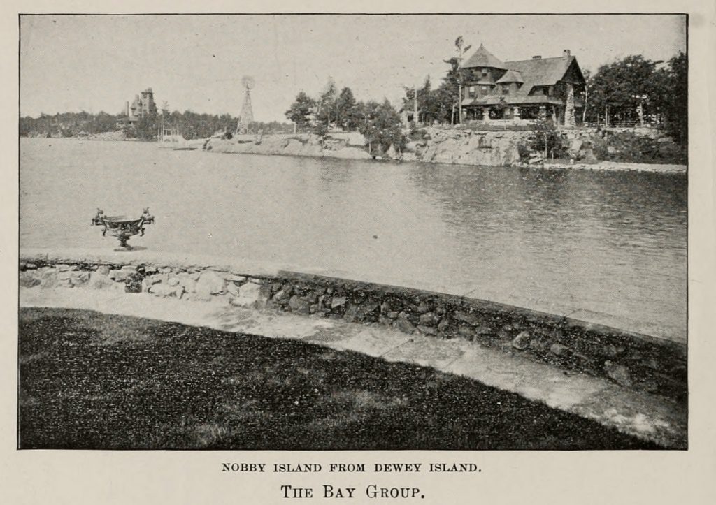 Nobby Island, right, Castle Rest on Left