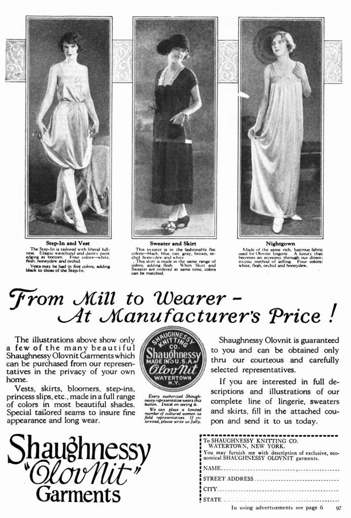 Shaughnessy Advertisement in July, 1924 Good Housekeeping