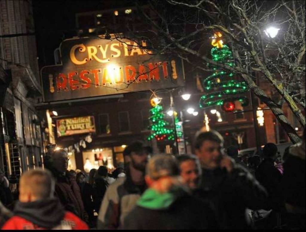 Christmastime Crystal Restaurant