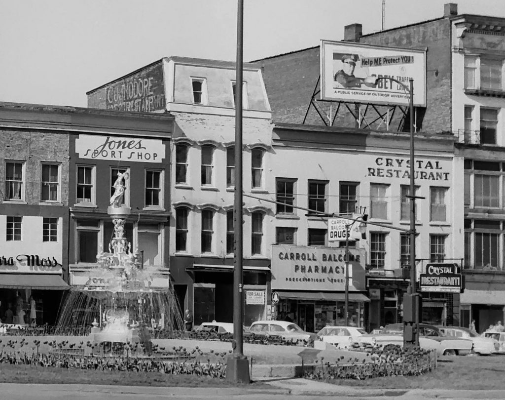 The Crystal and former Commodore Restaurant Bldg.
