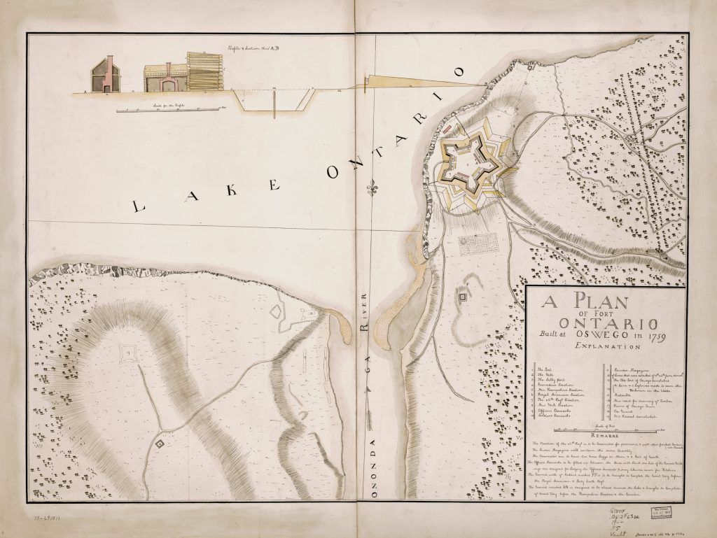 George Fikes - The Oswego Ghost (1877) 5 A Plan of Fort Ontario, 1759