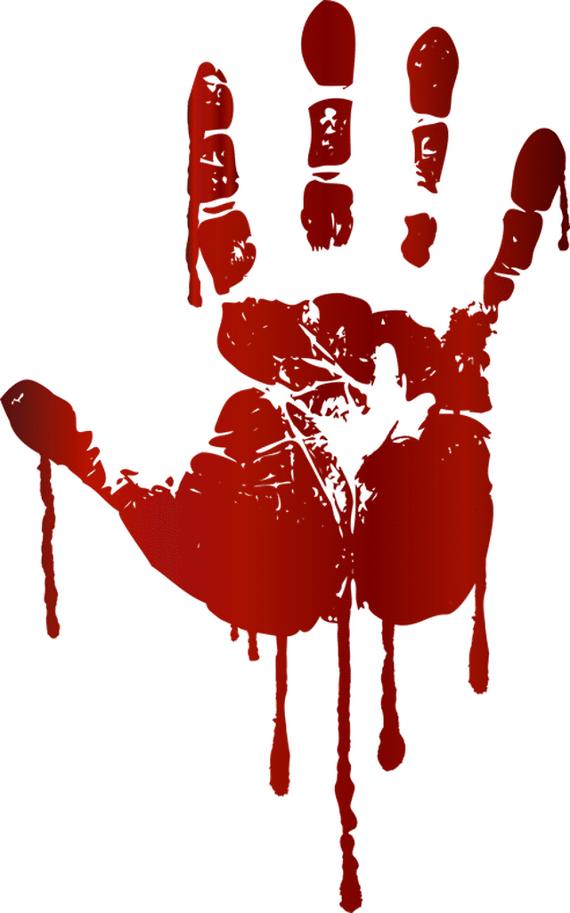 Bloody Handprint Clipart - Alice Greenfield Murder