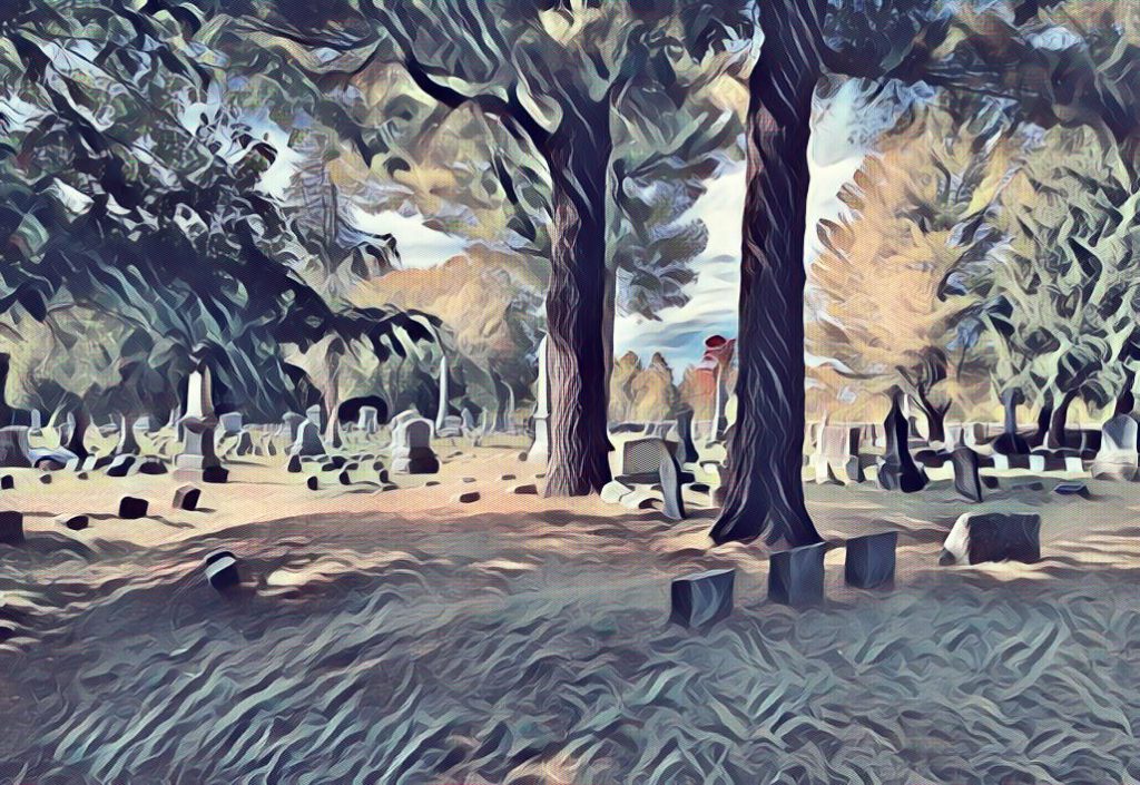 Graveyard Ghost at Calvary Cemetery