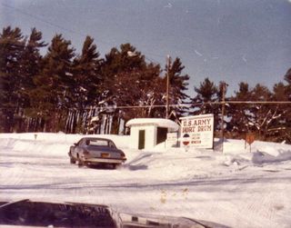 Blizzard of 1977 - Fort Drum - Nash Blvd Entrance 1 Blizzard of 1977 Fort Drum