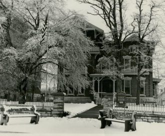 Paddock Mansion Winter Scene