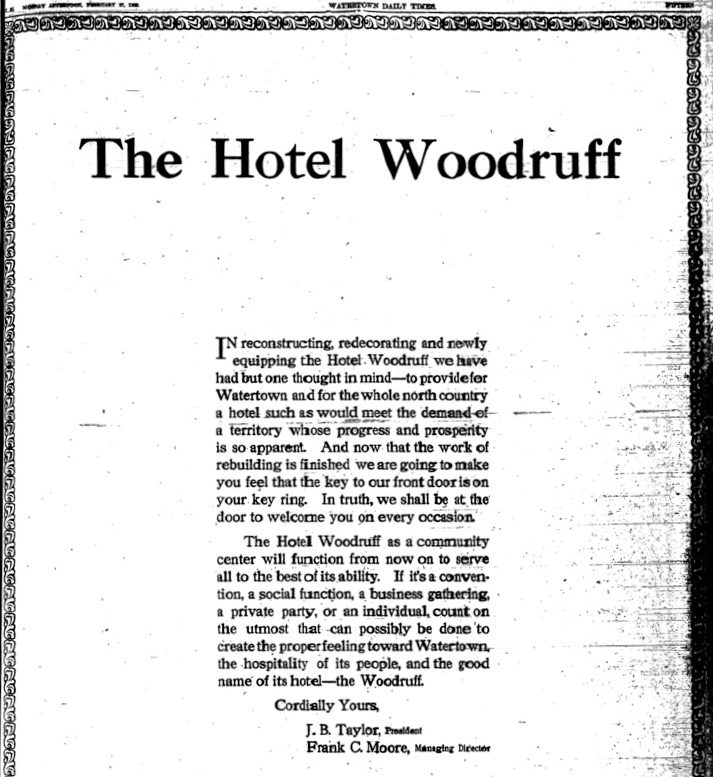 Hotel Woodruff (1851 - 1976) 6 The Woodruff Hotel