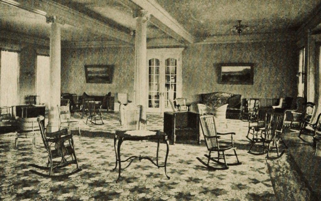 The Frontenac Hotel and Fire - 1000 Islands (1878 - 1911) 3 Interior New Frontenac