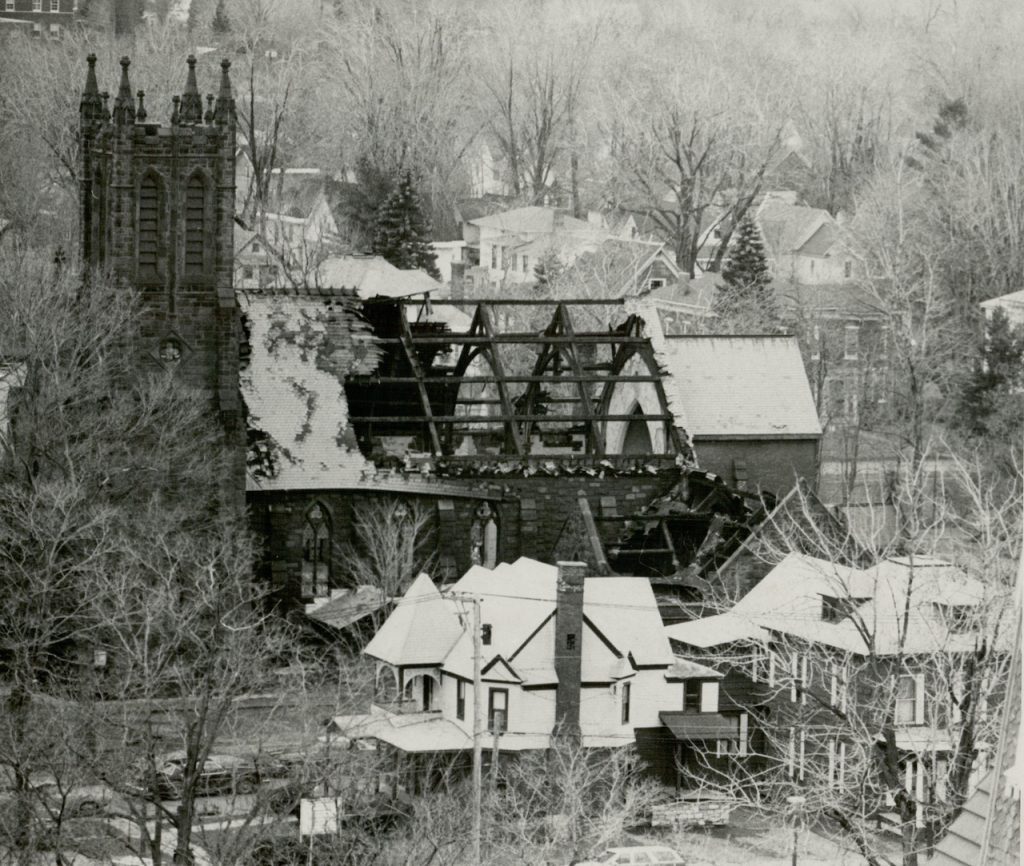 All Souls Universalist Church (1906 - 1984) 5 All Souls Church Fire exterior