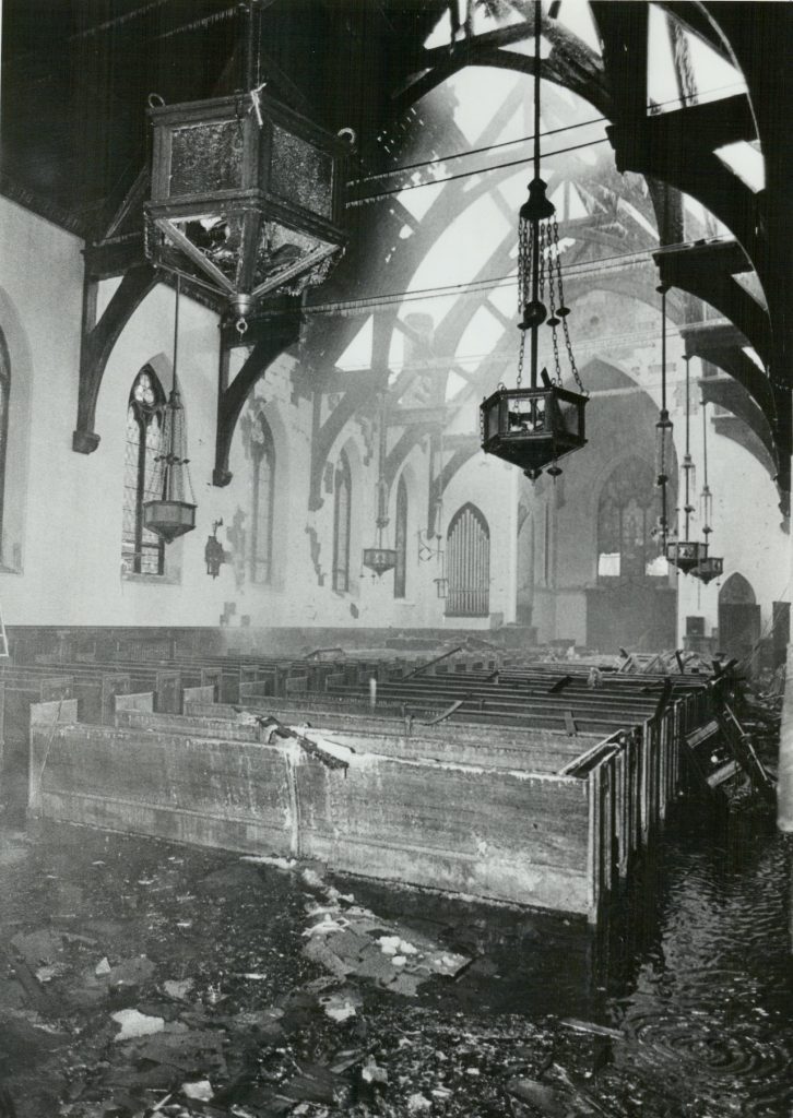 All Souls Universalist Church (1906 - 1984) 7 Interior All Souls Church Fire