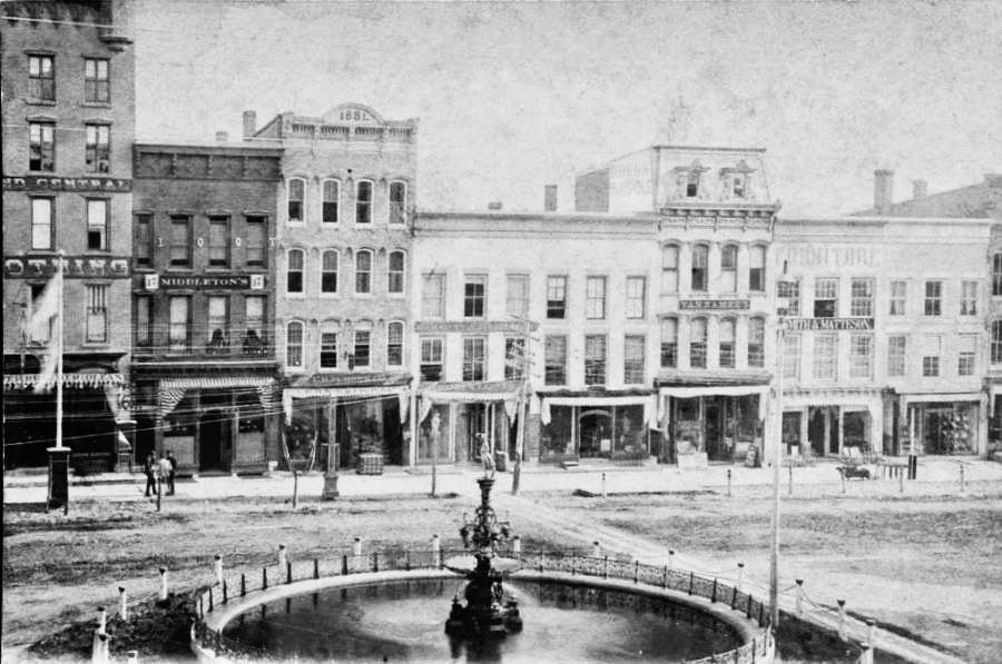 Public Square Water Fountain (1853 - Present) 2 Fountain looking North