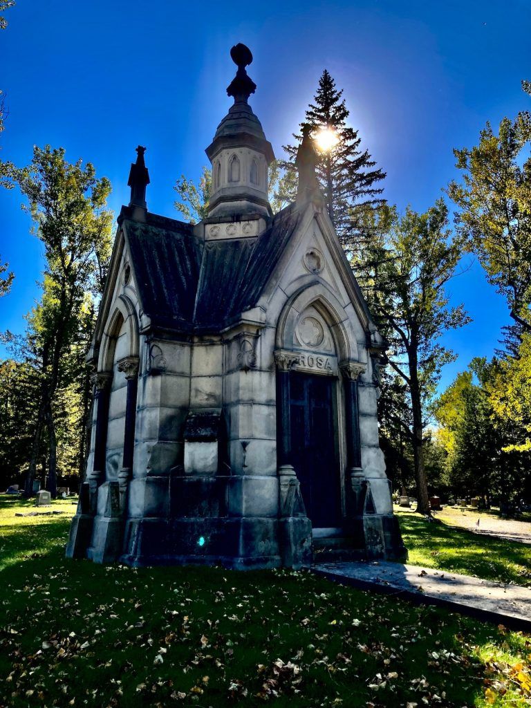 Brookside Cemetery (1854 - Present) 53 Rosa family mausoleum at Brookside