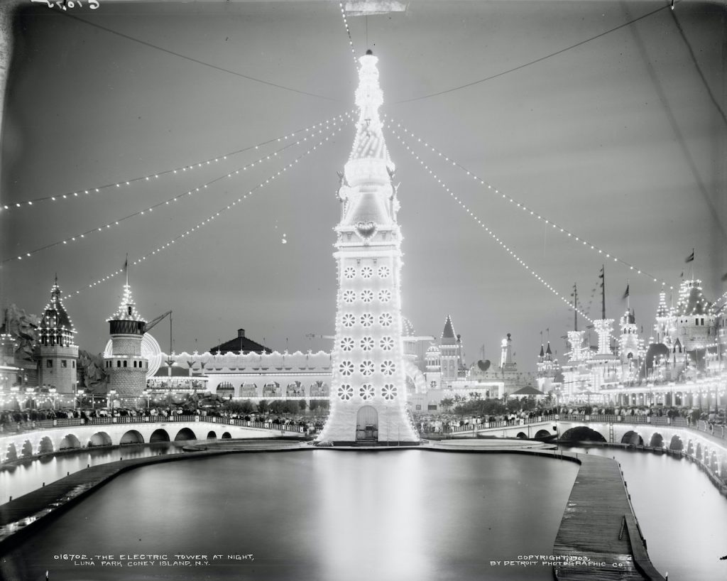 Howard Electric Tower - 1901 Pan-American Exposition 2 Electric Tower Luna Park, inspired by Howard Electric Tower