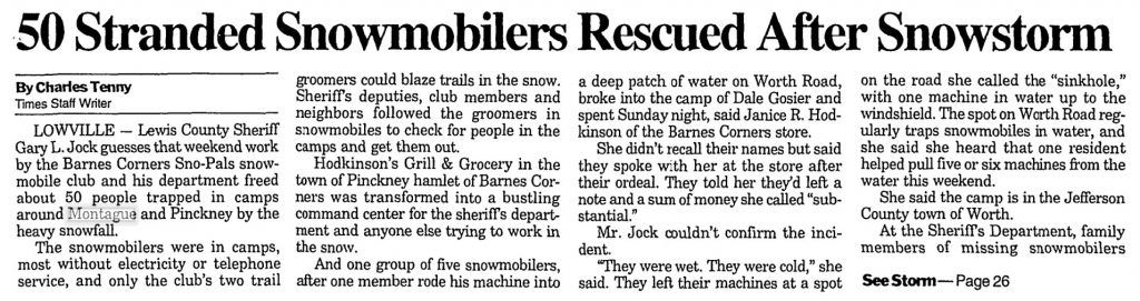 Montague, New York - 77 Inches Of Snow in 24 Hours - January 11-12, 1997 2 77 inches of snow in 24 Hours
