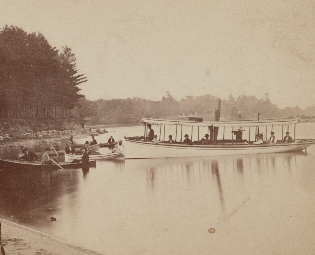 Castle Rest - 1000 Islands (1888 - Present) 4 President Grant's Party Arrives at Pullman Island