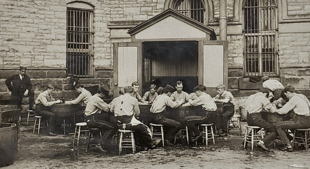 The Ohio State Reformatory - The Shawshank Redemption Film Location (1886 - Present) 4 Prison yard, Ohio State Reformatory