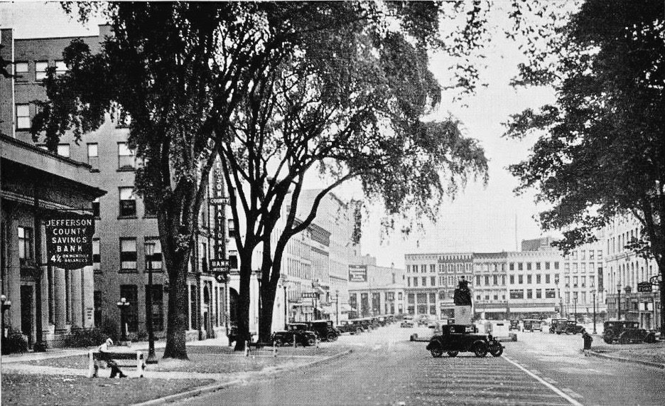 Dutch Elm Disease Toll On Washington Street 1950s - 70s 4 1920s Washington Street