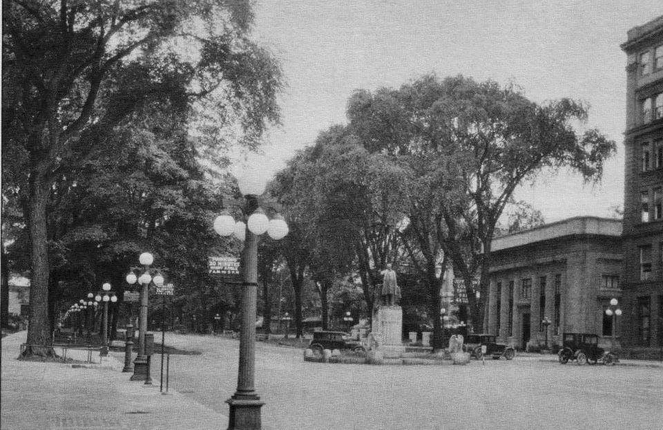 Dutch Elm Disease Toll On Washington Street 1950s - 70s 5 Looking up Washington Street 1920s