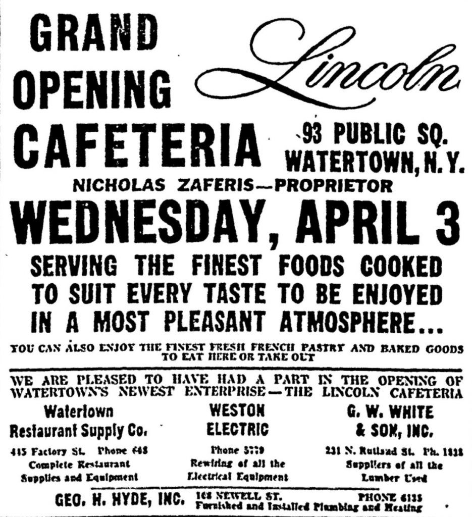 Lincoln Restaurant - Aldimar Restaurant - 93 Public Square (1957 - c.1985) 3 The Lincoln Grand Opening