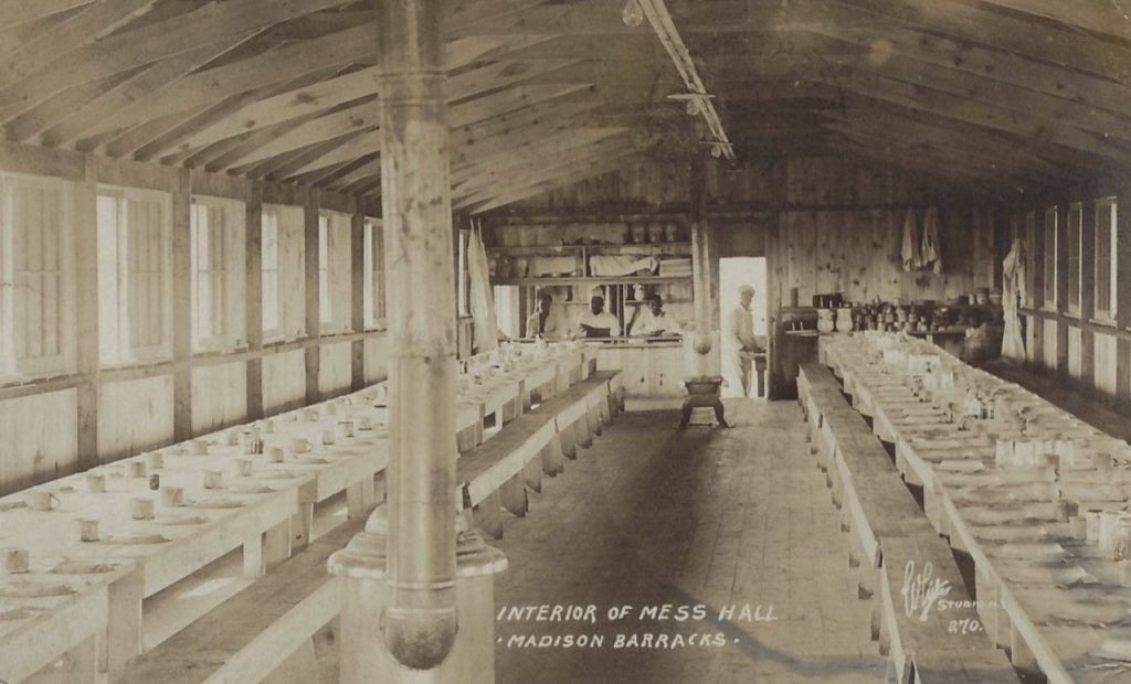 Madison Barracks - Sackets Harbor (1816 - Present) 8 Madison Barracks Interior of Mess Hall