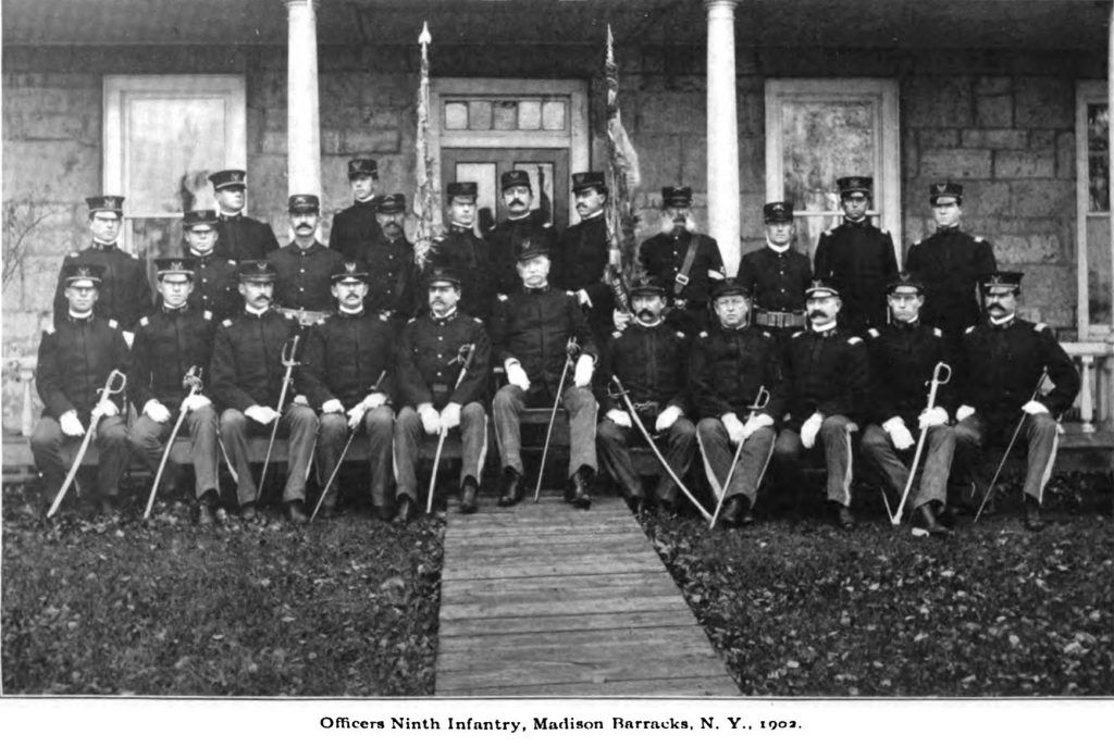 Madison Barracks - Sackets Harbor (1816 - Present) 4 Officers at Madison Barracks 1902