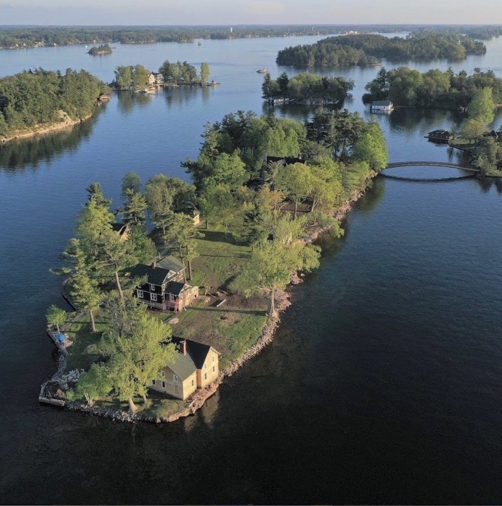 Sport Island - Little Lehigh Island - 1000 Islands 1 Sport Island and Little Lehigh aerial photo