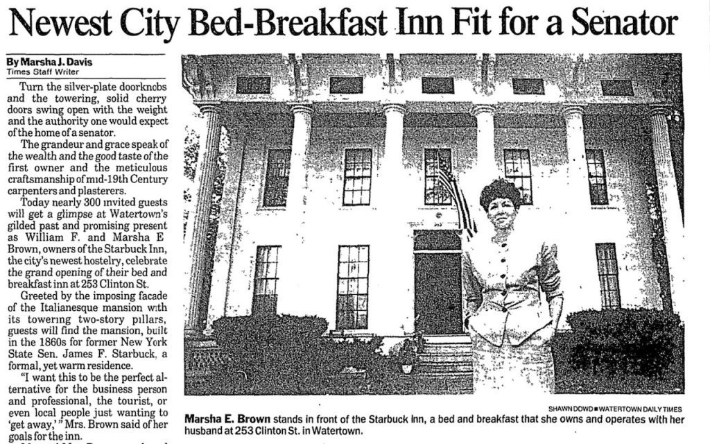 Starbuck Mansion - 253 Clinton Street 5 Starbuck mansion turned bed and breakfast