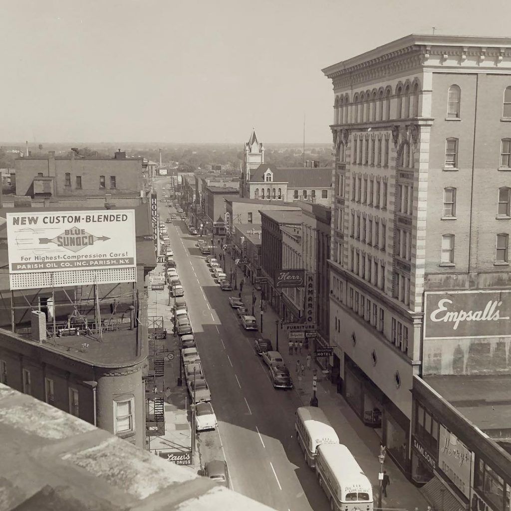 Court Street City Hall (1897 - 1966) 3 Look down Court Street Watertown NY