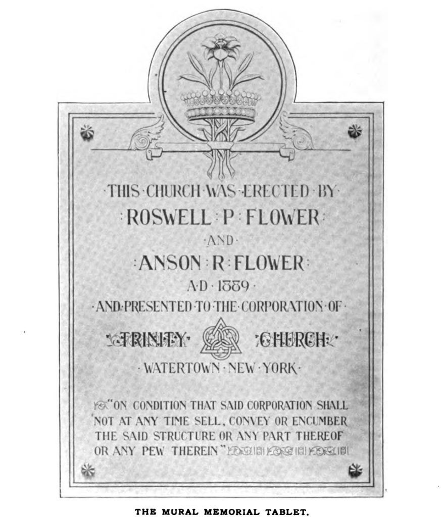 Trinity Church - (1890 - Present) 7 Trinity Tablet