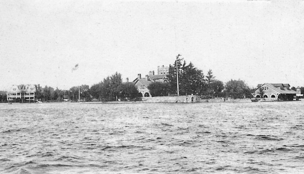 Imperial Isle - 1000 Islands 5 Belle Island to left of Imperial Isle