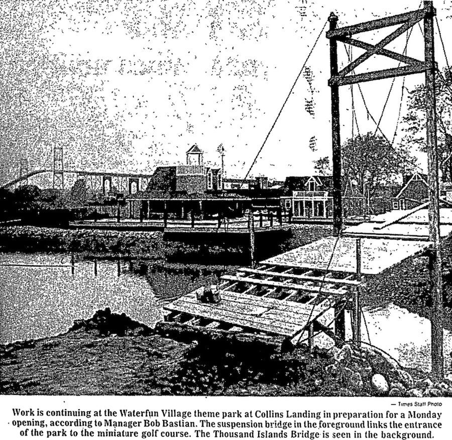 Remembering 1000 Islands WaterFun Village (1981-1989) 8 WaterFun Village under construction