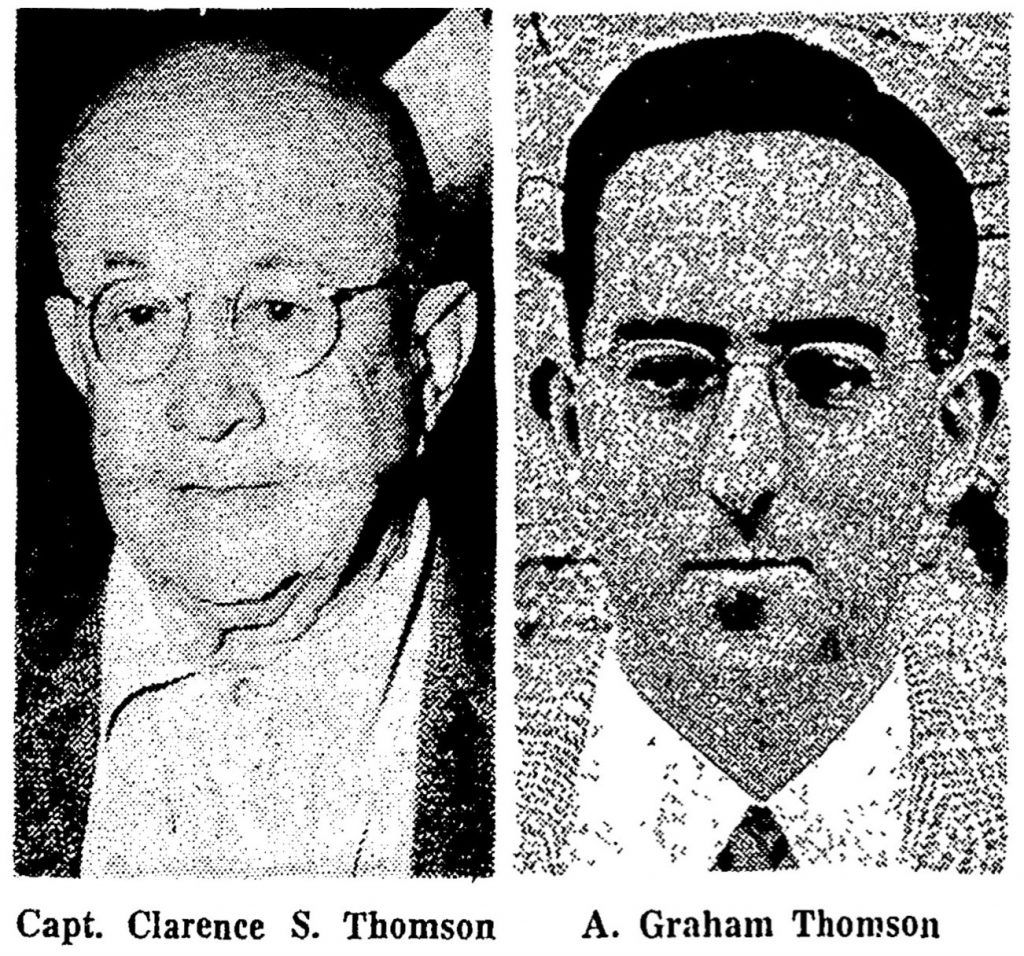 Pine Tree Point Club - 1000 Islands 6 Captain Clarence S. Thomson and son A. Graham Thomson