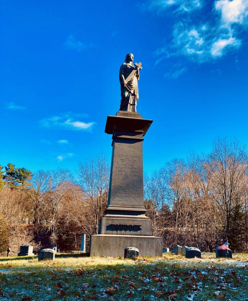Oscar Paddock Mansion - 216 Washington Street 4 Paddock Monument at Brookside Cemetery