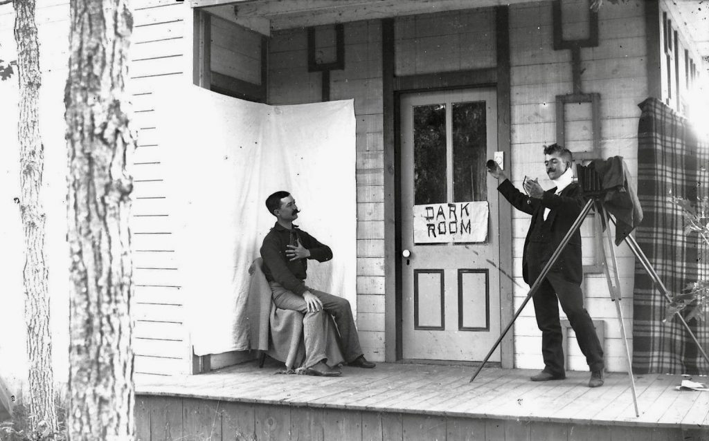 Paddock Carriage House - Huested Studio - Curtis-Holmes Music (1876 - 1971) 3 A young Herbert Huested?