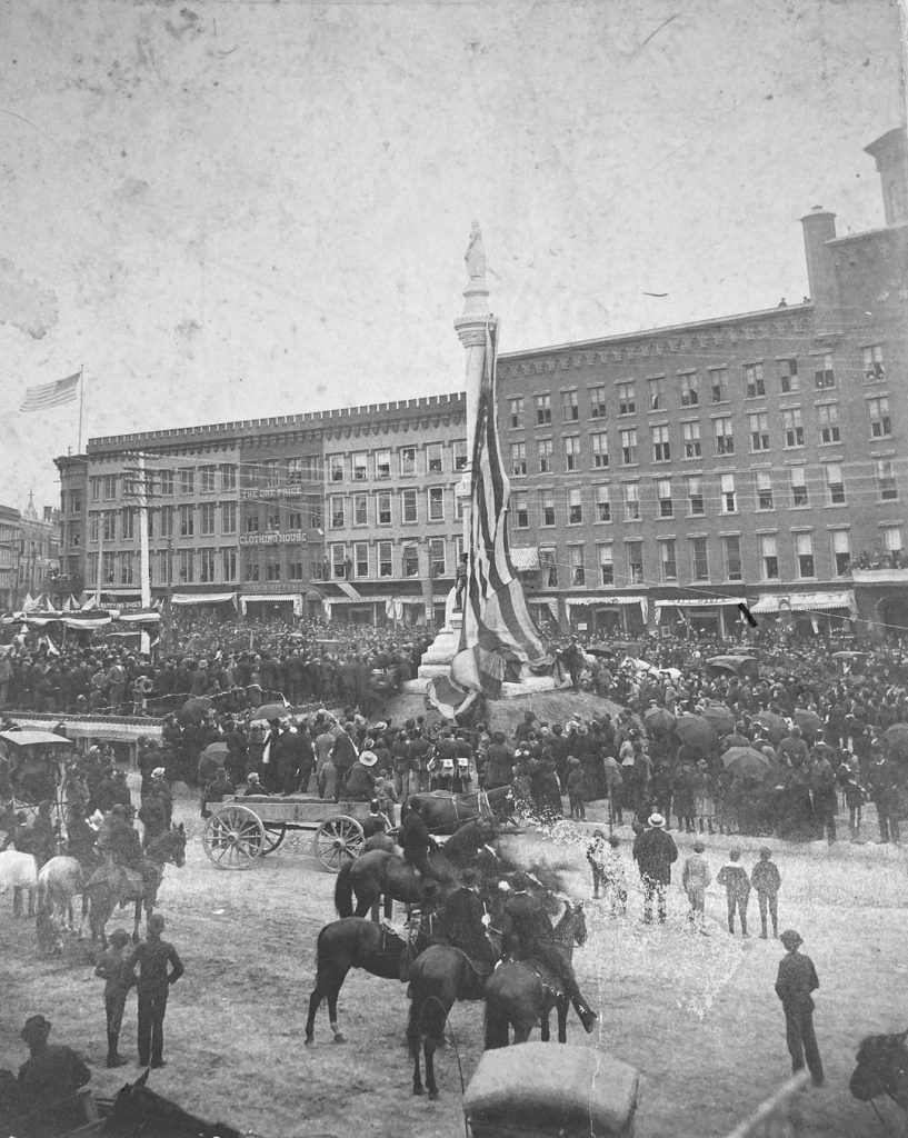 George Cook And The Soldiers' And Sailors' Monument (est. 1891) 5 Soldiers' and Sailors' monument unveiling
