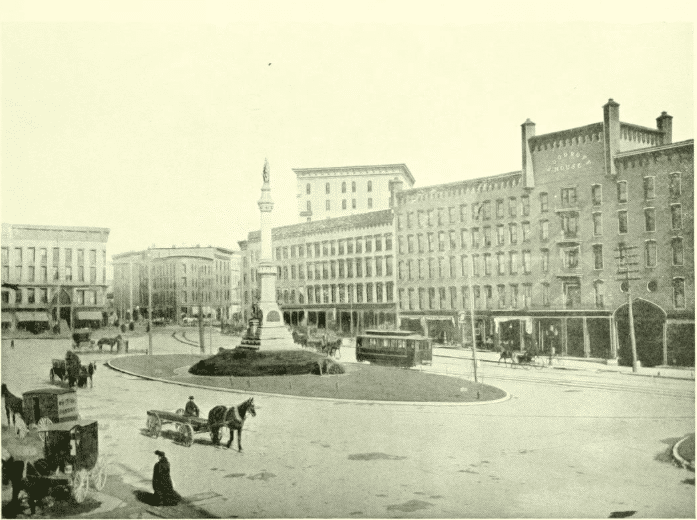 George Cook And The Soldiers' And Sailors' Monument (est. 1891) 7 George Cook and the Soldiers' & Sailors' Monument Public Square