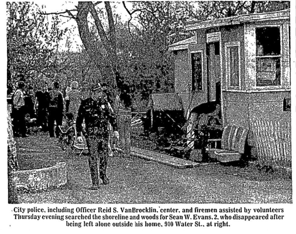 The Disappearance Of Sean Evans - May 17, 1984 1 910 Water Street and the disappearance of Sean Evans