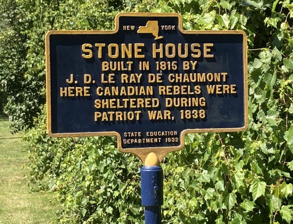 Vincent Le Ray Stone House - Cape Vincent - 1000 Islands 4 The New York State Historical Marker For the Stone House In Cape Vincent