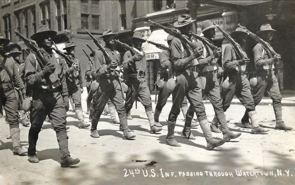 Elks Carnival - Public Square - 1914 4 The 24th U.S. Infantry "Buffalo Soldiers"