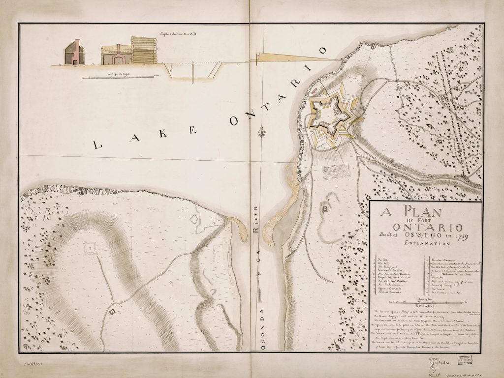 George Fikes - The Oswego Ghost (1877) 5 A Plan of Fort Ontario, 1759