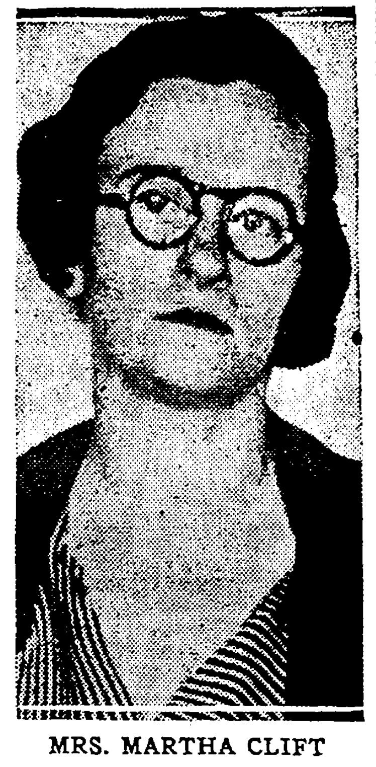The 1934 Murder at the Haunted House On Crumhorn Mountain 5 Mrs. Martha Clift