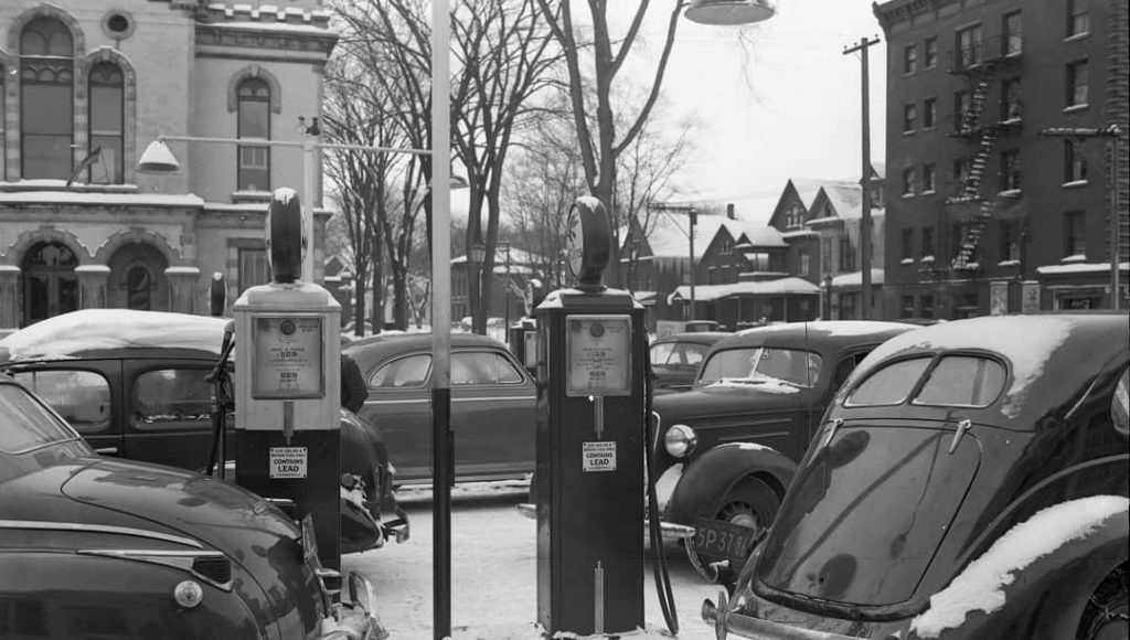 Burns and Frappier - L C Burns Service Station - 202 Arsenal Street 2 Service Station looking to Sherman St.