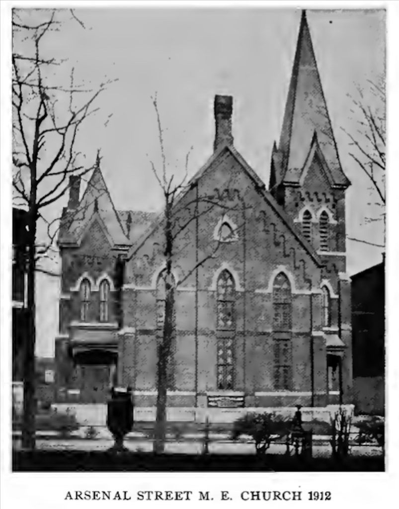 Christmas in Watertown, NY, 1879 2 Arsenal Street M. E. Church - Christmas in Watertown, NY