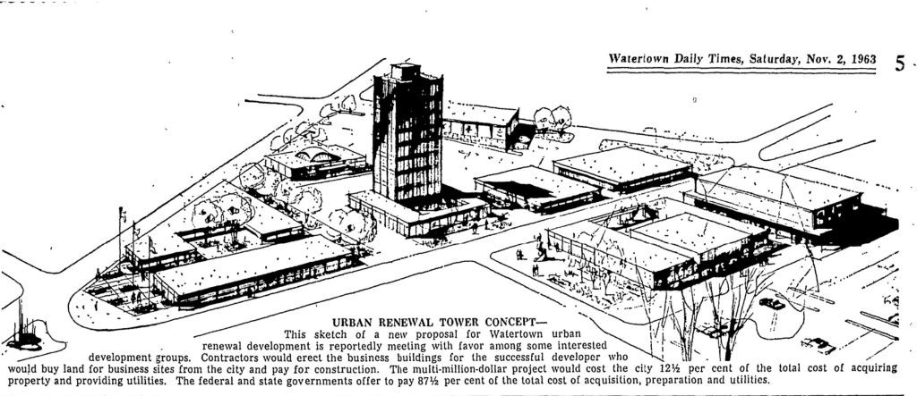 Watertown Urban Renewal Pt 3 - 1963-1964 1 Watertown Urban Renewal development rendering