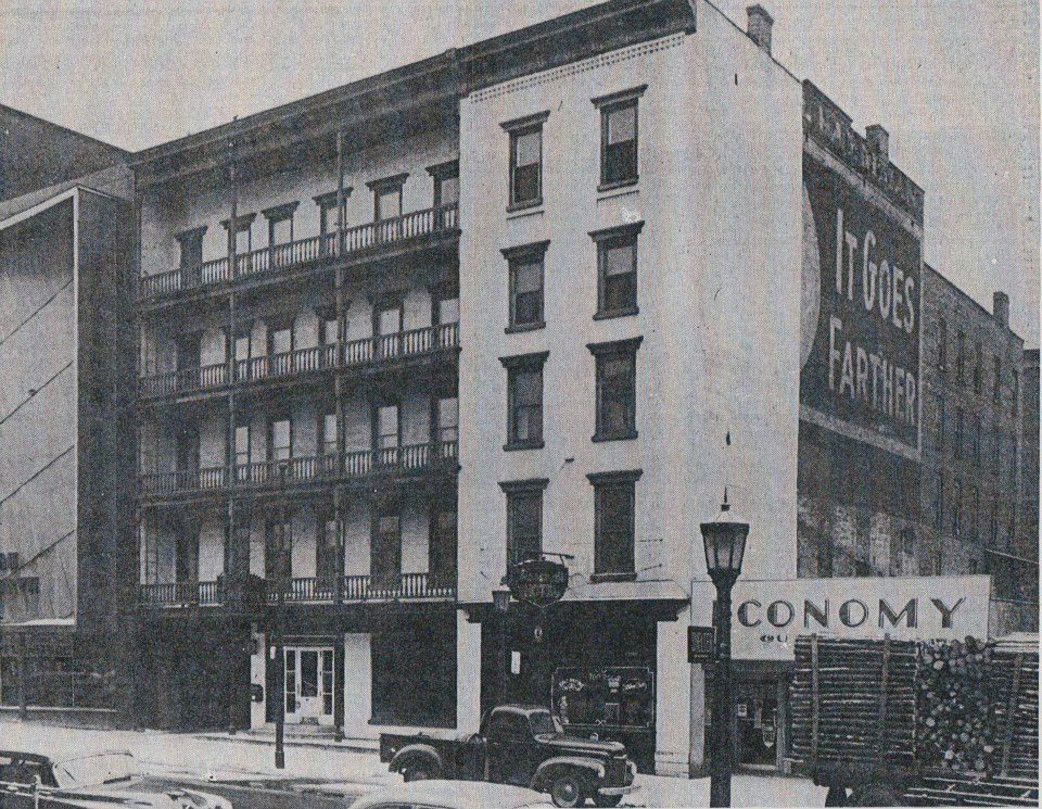 Watertown Urban Renewal Pt 3 - 1963-1964 4 The Hardiman, later Roosevelt, Hotel on Court Street, Watertown.